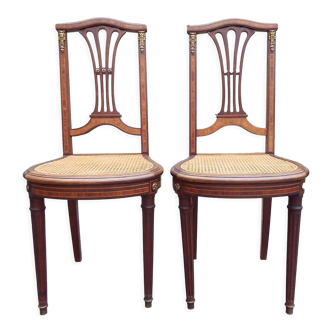 2 chaises style Louis XVI