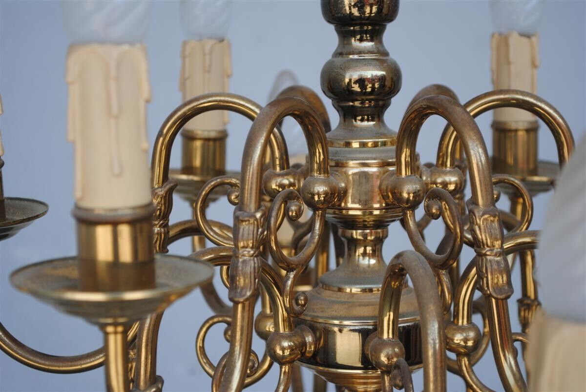 Chandelier style Dutch copper 10 lights