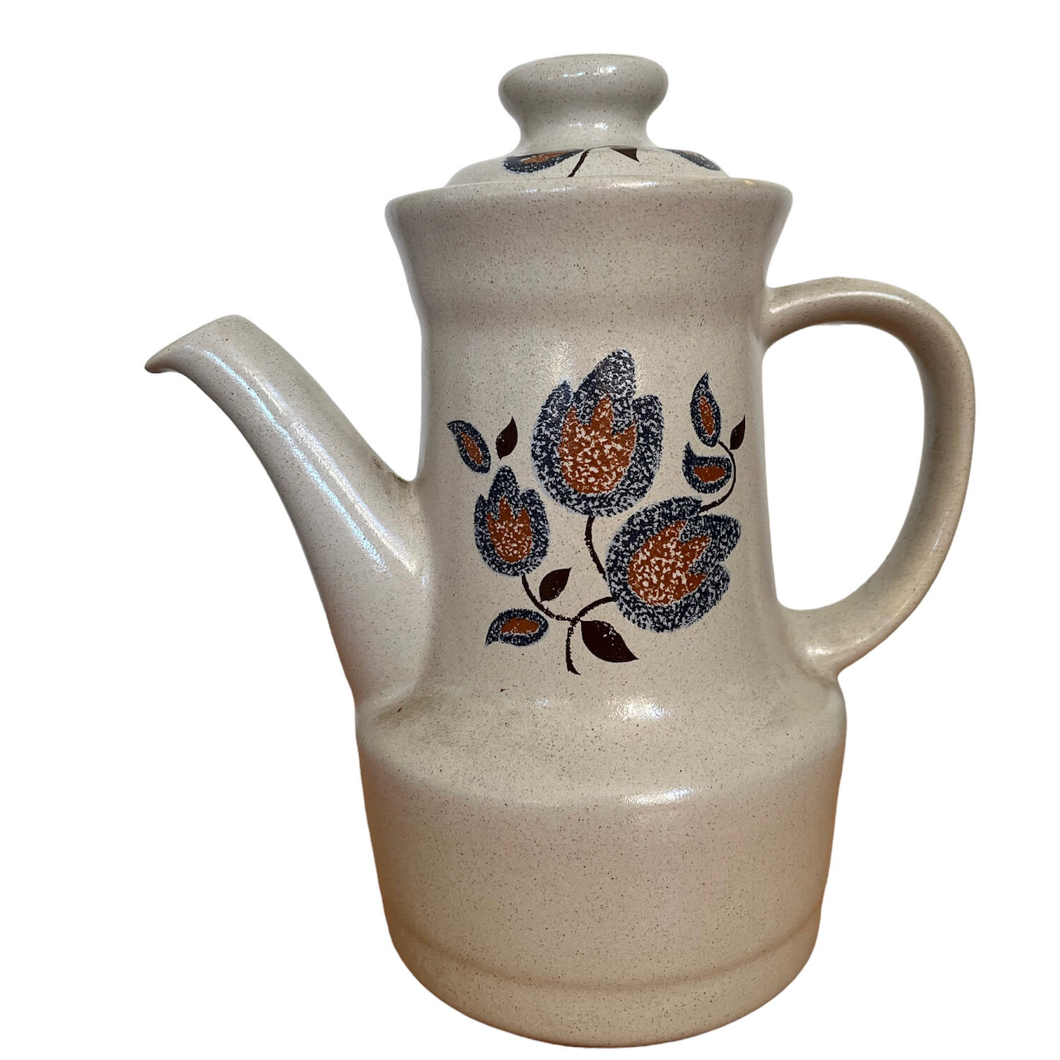 Saint Amand enameled stoneware coffee maker, Sologne decor