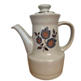 Saint Amand enameled stoneware coffee maker, Sologne decor