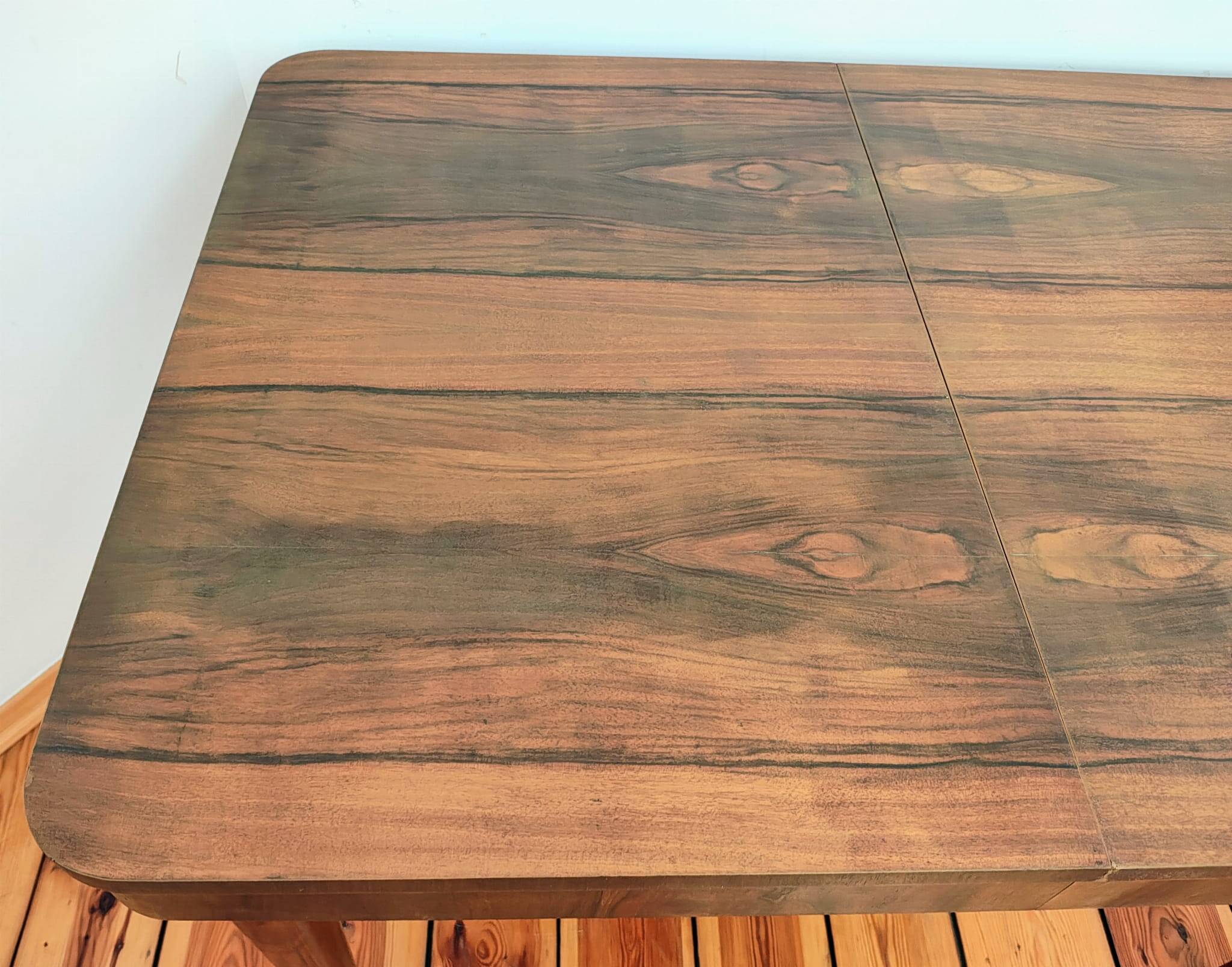 Czechoslovakian Extendable Dining Table by Jindřich Halabala for Up Závody,