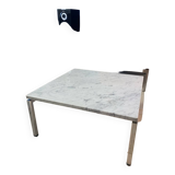 Marble and chrome coffee table