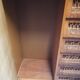 Children's wicker wooden wardrobe, 1960-70 vintage
