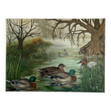 Tableau canards en automne