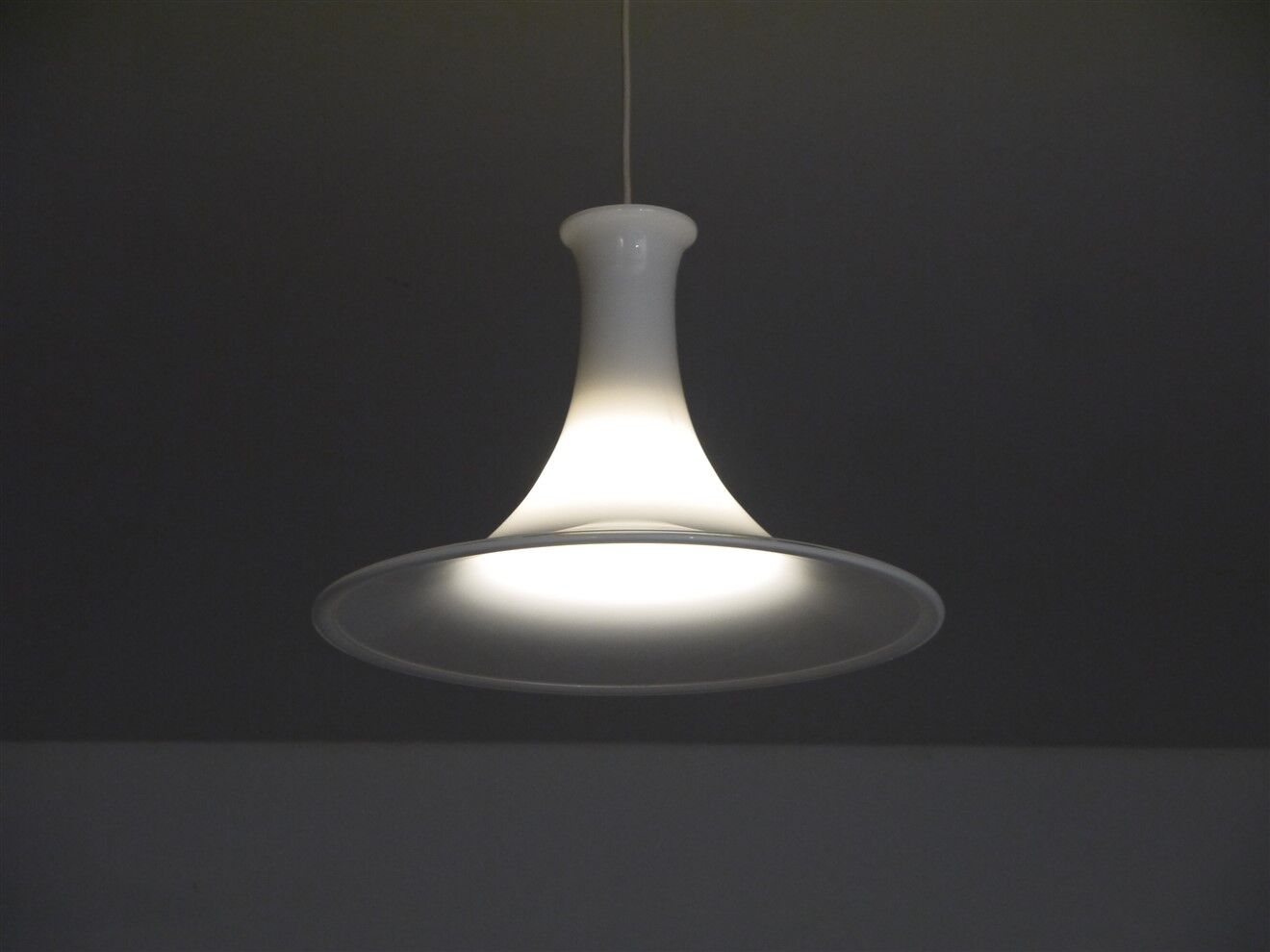 Danish glass "Mandarin" pendant lamp by Michael Bang for Holmgard