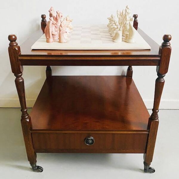 Table de Jeu Vintage de Style Country Anglais