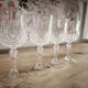 Lot de 4 verres à liqueur sur pied Cristal d'Arques modèle Longchamp