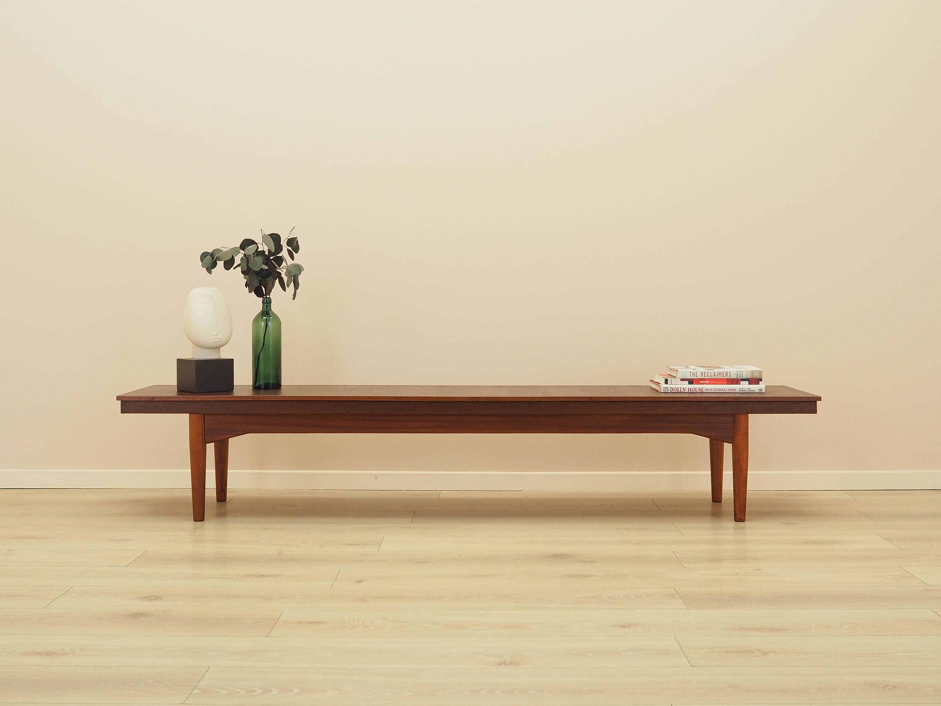 Teak lowboard, Danish design, 1970s, made in Denmark