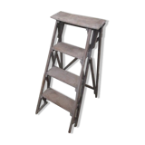 Stepladder of old wooden painted
