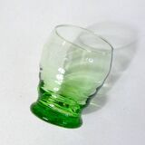 ancien service 10 verres à eau et carafe en verre soufflé