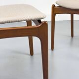 Chaises de salle à manger danoises en teck par Erik Buch pour OD Møbler, années 1960, lot de 4