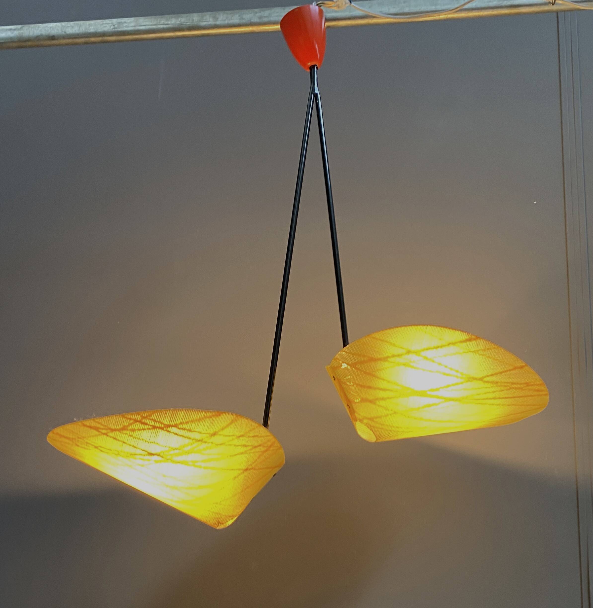 Josef Hurka pendant lamp model 1210 for Napako 1960s