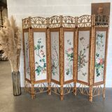 Old Japanese style bamboo screen