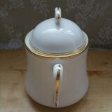 Vintage porcelain sugar from Limoges edged gold