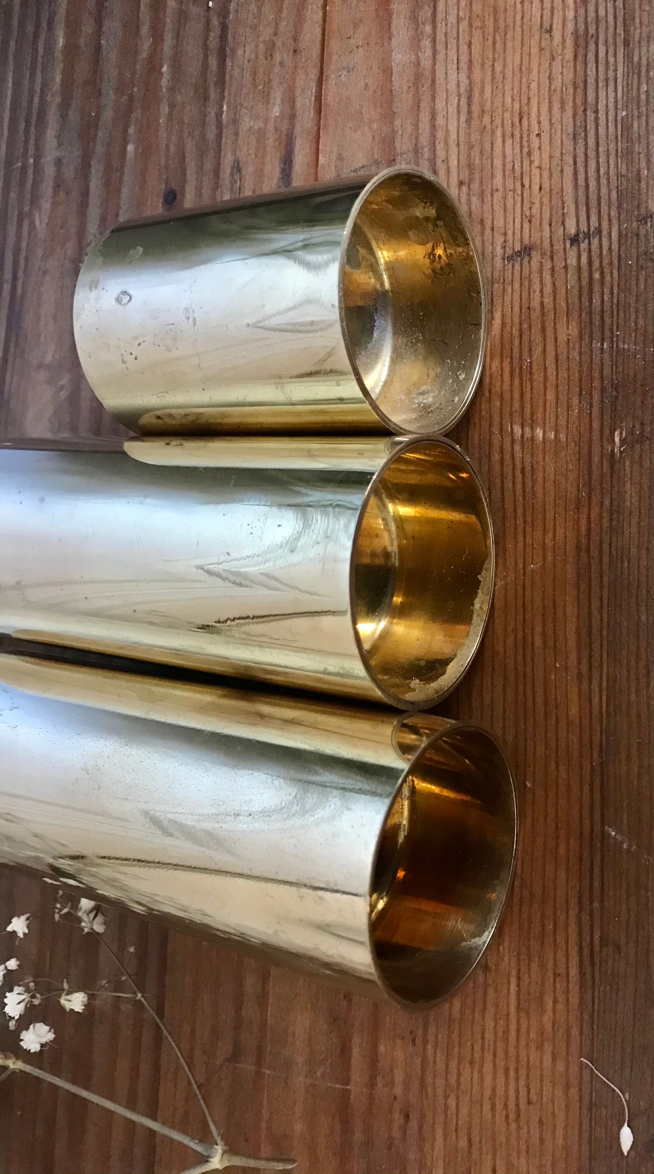 Vintage brass candlesticks