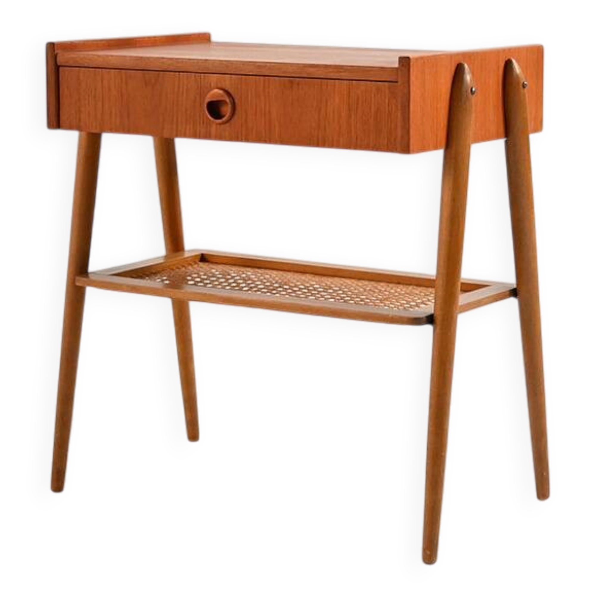 1950s Scandinavian teak bedside table