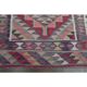 1970s Vintage Turkish Oushak Handmade Wool Cotton Pink Runner Rug 87x333