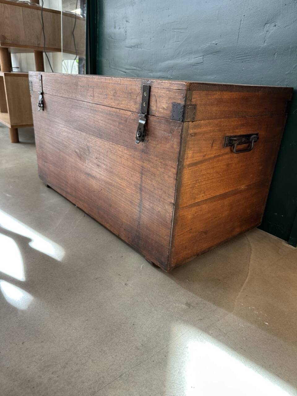 Old wooden trunk