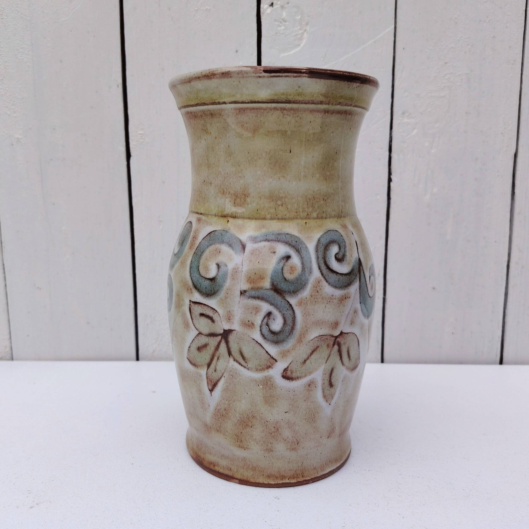 Ceramic vase signed Vallauris vintage