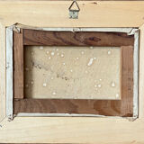 Painting, "Sunset over the houses by the water" by Allera