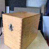 Box archive wood massif vintage