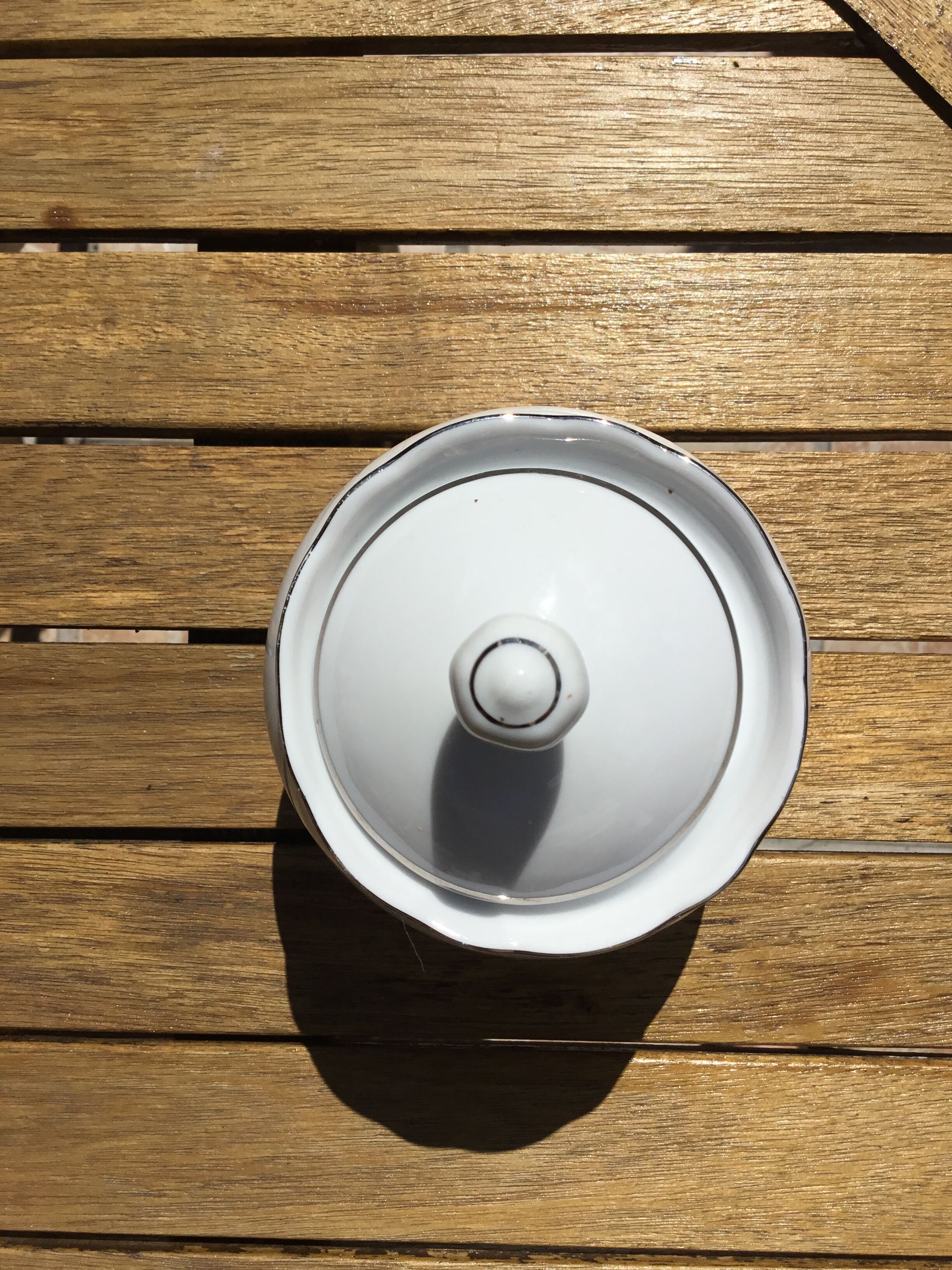 Porcelain sugar bowl