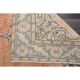 Vintage Turkish Oushak handmade wool cotton red runner rug 94x335