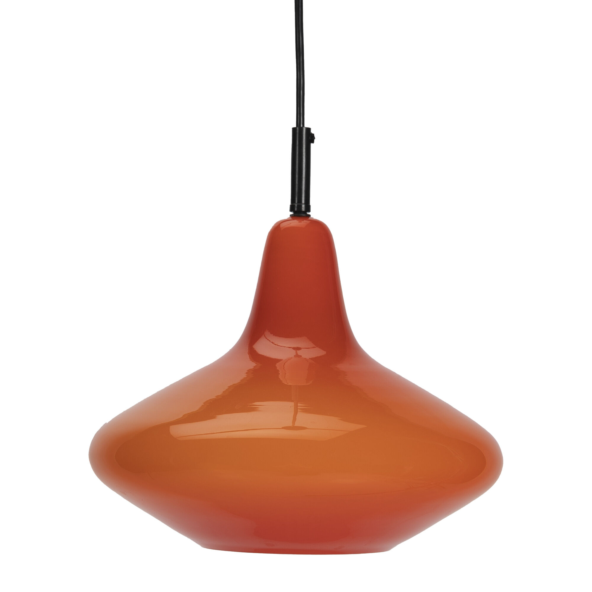 Red Peil and Putzler Space Age Pendant Lamp