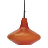 Red Peil and Putzler Space Age Pendant Lamp