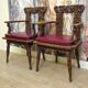 Pair of antique carved armchairs in Renaissance / Louis XIII / 19th century style.