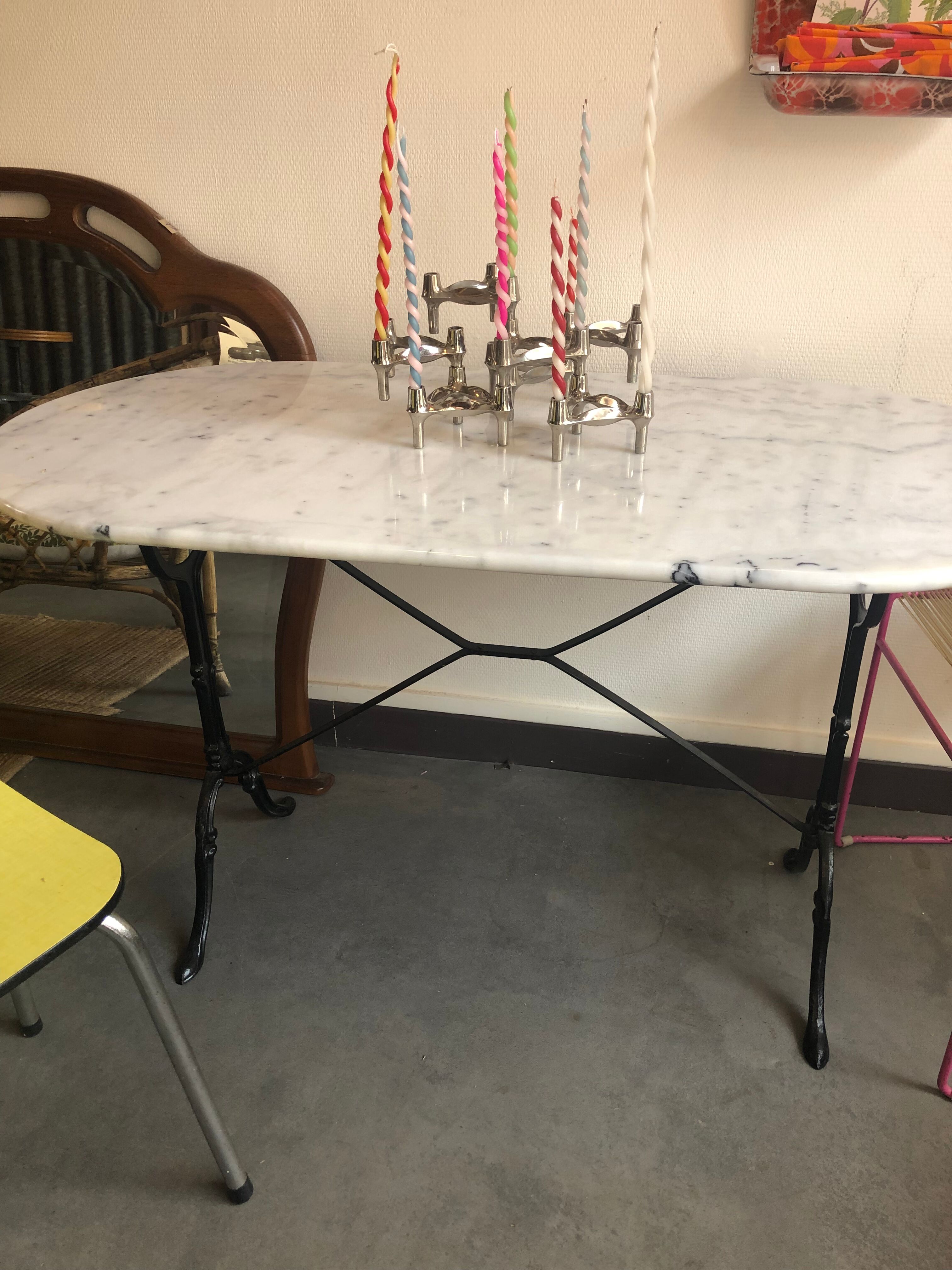 Marble bistro table