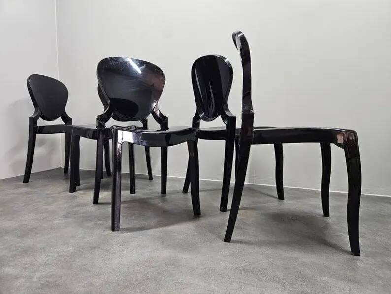 Set of Five design Chairs Queen, Pedrali, Claudio Dondoli and Marco Pocci, 2000s