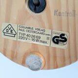 Columbus Duplex illuminated globe on a wooden base, 1980s