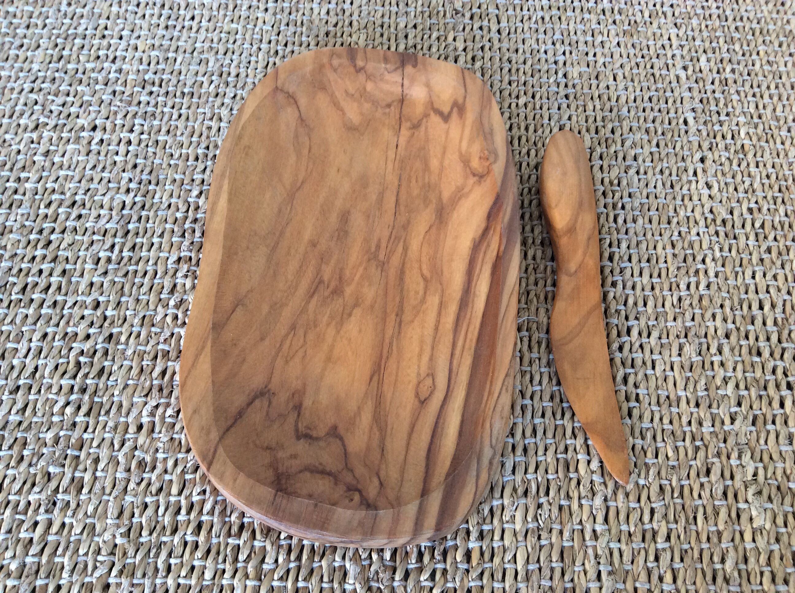 Wooden butter dish