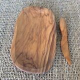 Wooden butter dish