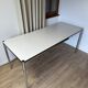USM Haller desk in pearl grey laminate