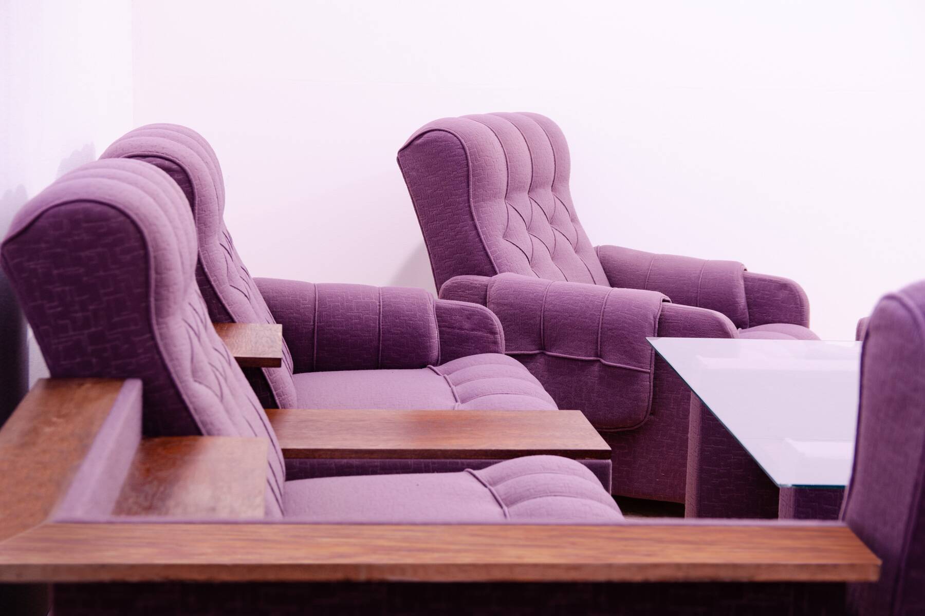 Ensemble de salon vintage bloc de l'Est, Tchécoslovaquie, 1980