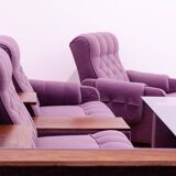 Ensemble de salon vintage bloc de l'Est, Tchécoslovaquie, 1980