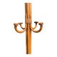 Vintage 1970s rattan parrot coat rack