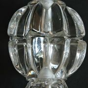 Art deco glass lamp foot