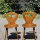 Pair of "Fourmi" bistro chairs Baumann France 1960s