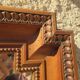 Walnut bevelled mirror 1900