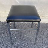 Stool year 70 skaï and chrome metal
