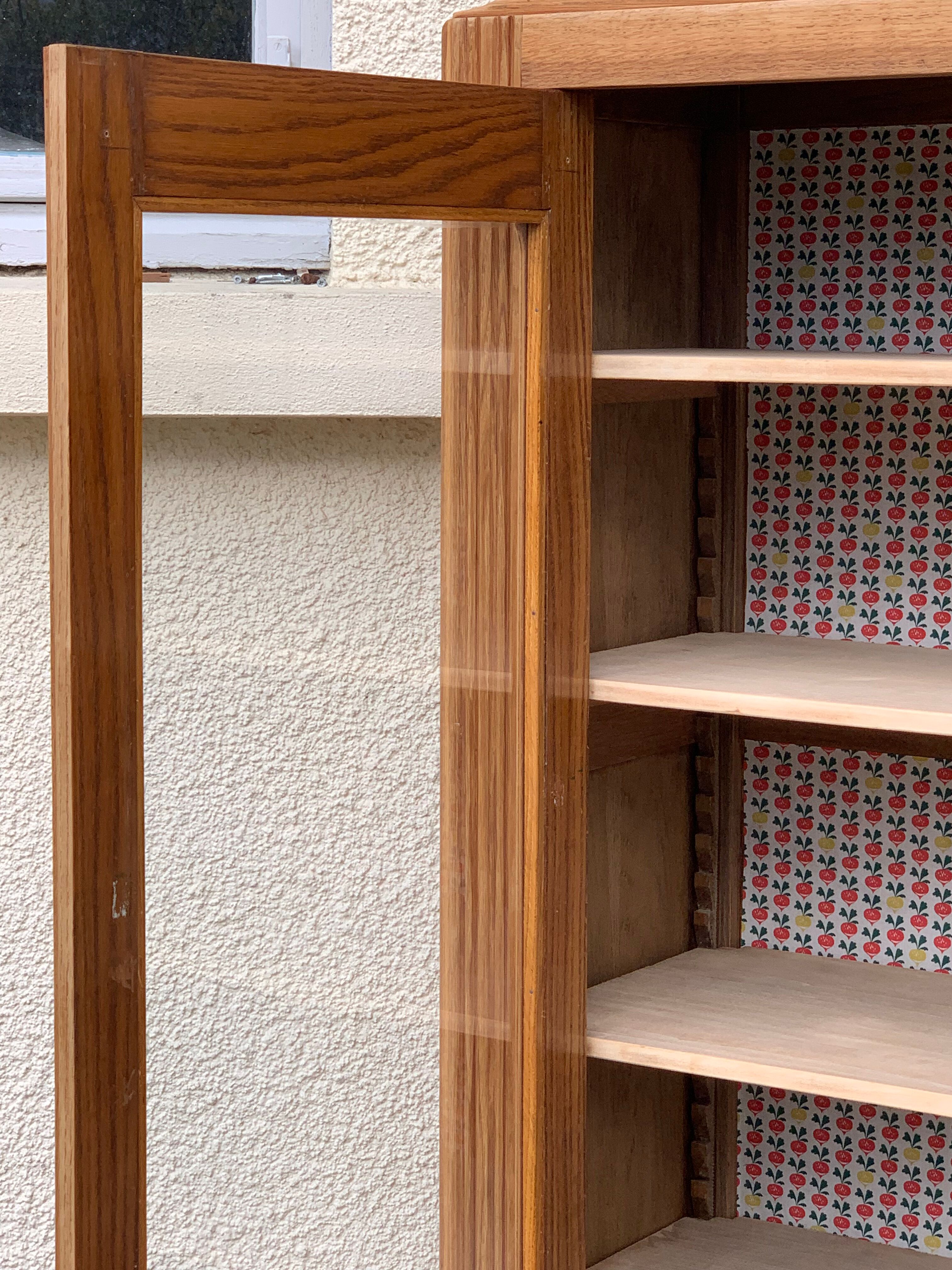 Parisian glazed wardrobe 1930 raw wood