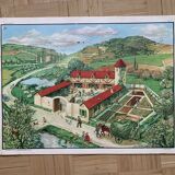 Pedagogical school poster frame