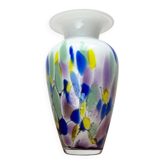 Postmodern glass vase by Hans Jürgen Richartz for the Richartz art collection, 1980s.