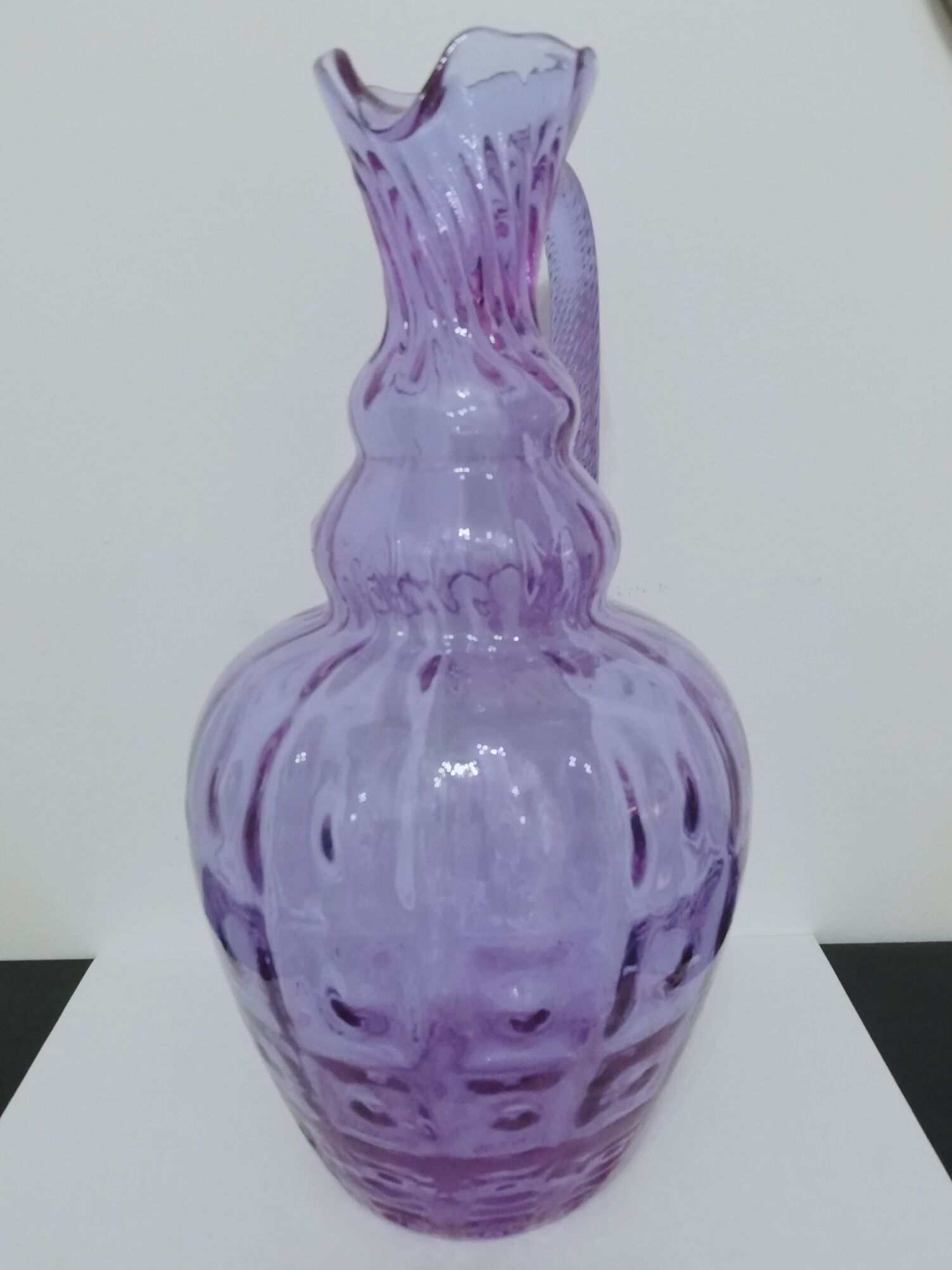 Empoli glass pitcher vase height 31cm