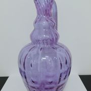 Vase pichet en verre d'empoli hauteur 31cm