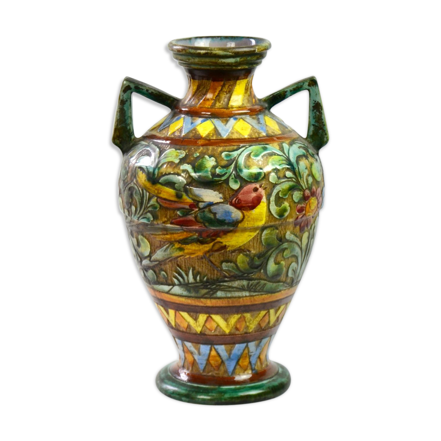 Perugia ceramic vase, Italy 1950