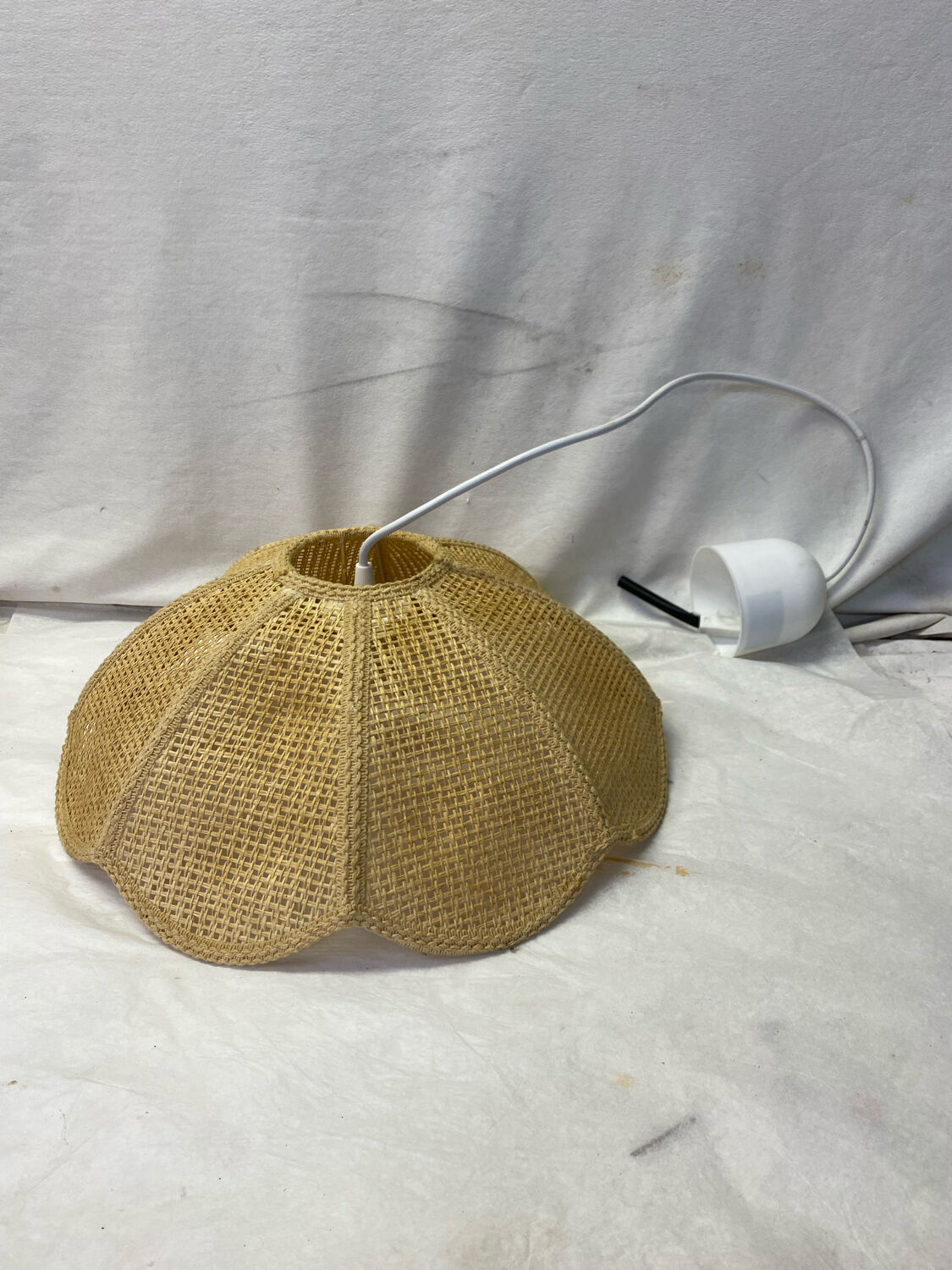 Vintage rattan pendant lamp